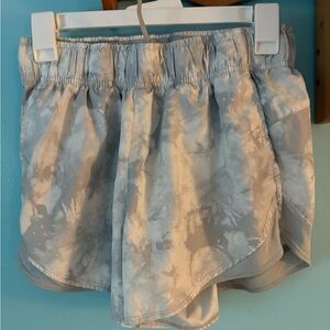 Gray Tie-Dye Athletic Shorts